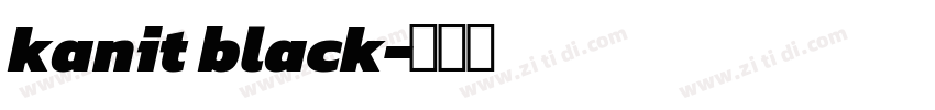 kanit black字体转换